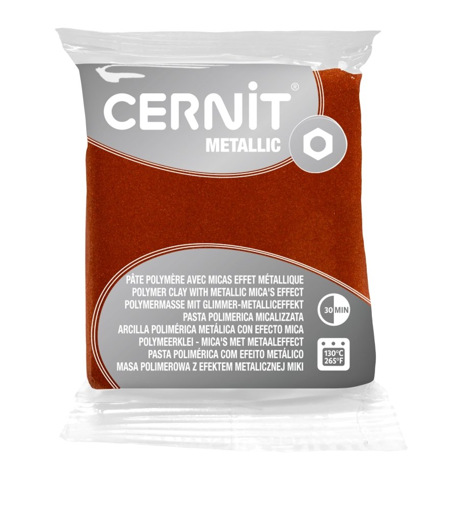 Cernit Polymer Clay 56g | Metallic - 058 Bronze -