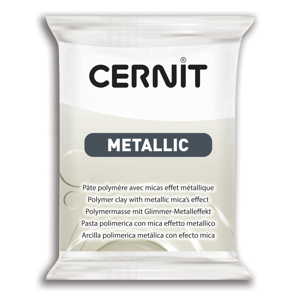 Cernit Polymer Clay 56g | Metallic - 085 Pearl White. -