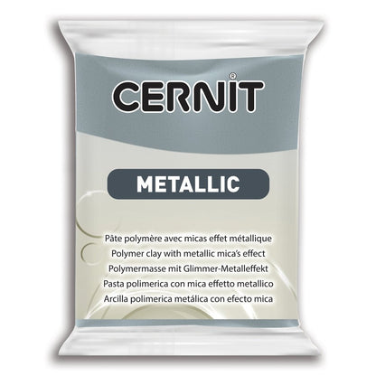 Cernit Polymer Clay 56g | Metallic - 167 Steel -