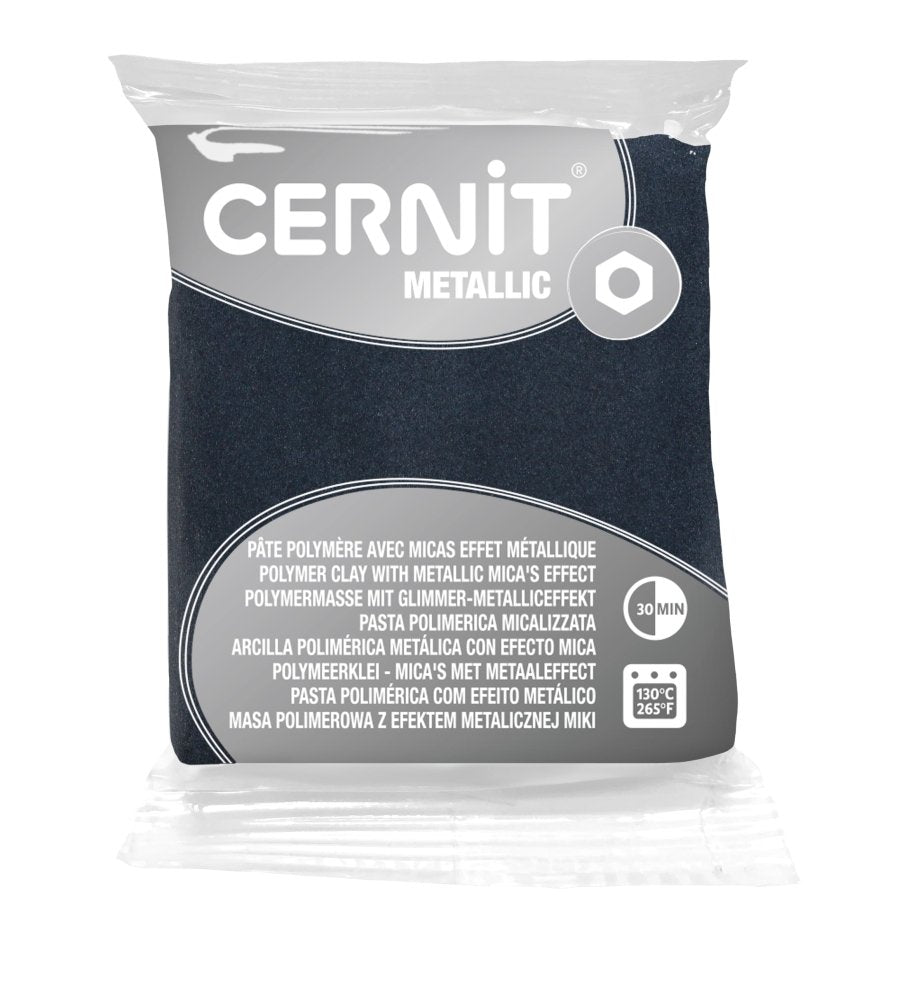 Cernit Polymer Clay 56g | Metallic - 169 Hematite -