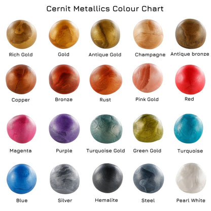 Cernit Polymer Clay 56g | Metallic - 775 Rust -