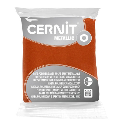 Cernit Polymer Clay 56g | Metallic - 775 Rust -