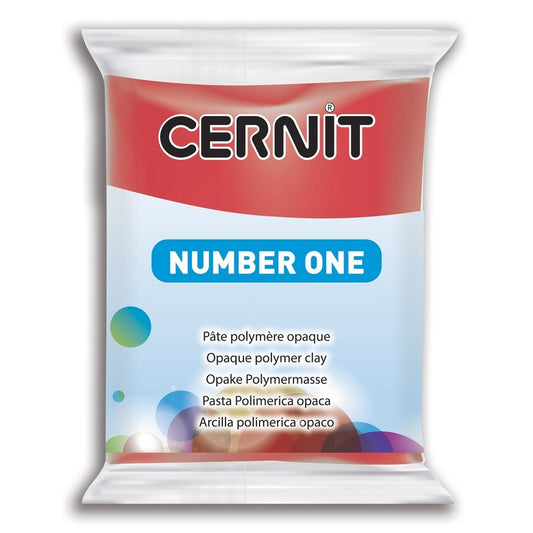 Cernit Polymer Clay 56g | Number One - 400 Red -