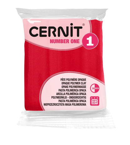 Cernit Polymer Clay 56g | Number One - 420 Carmine Red -