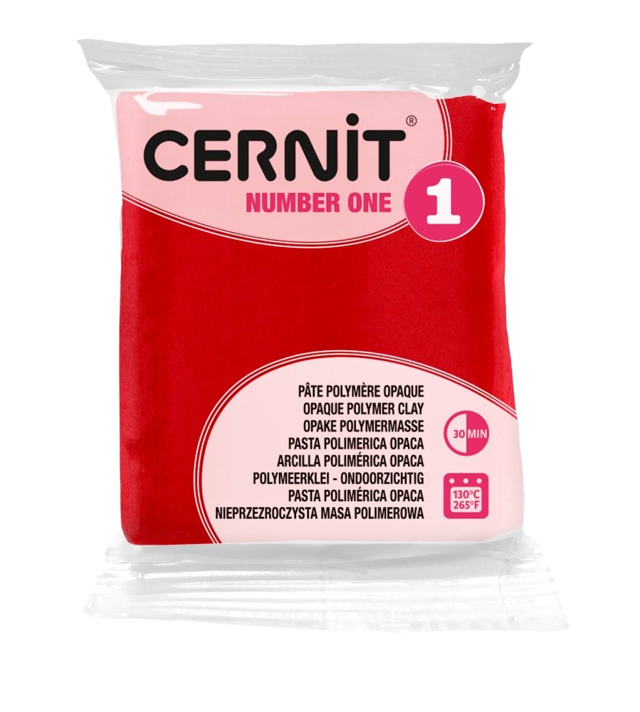 Cernit Polymer Clay 56g | Number One - 463 Xmas Red -