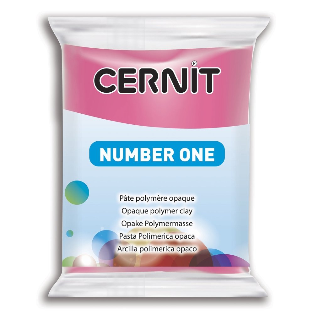 Cernit Polymer Clay 56g | Number One - 481 Raspberry -