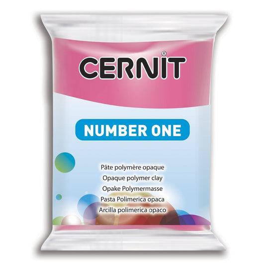 Cernit Polymer Clay 56g | Number One - 481 Raspberry -