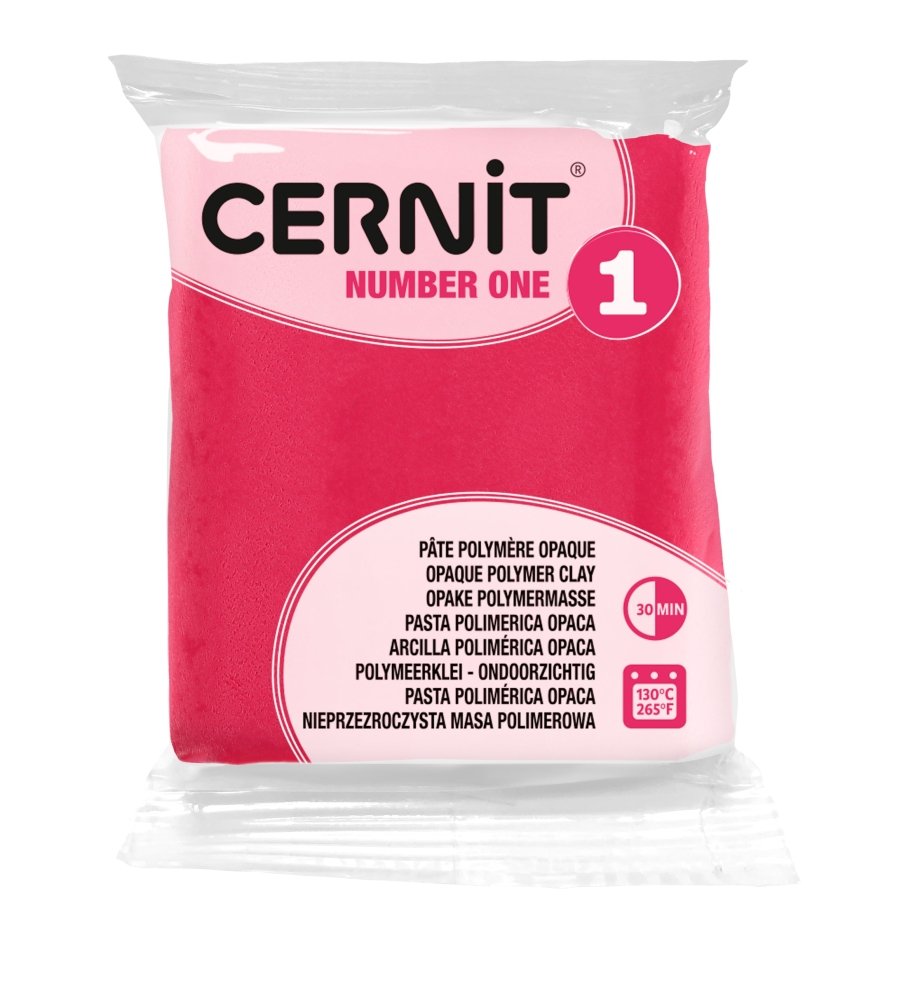 Cernit Polymer Clay 56g | Number One - 481 Raspberry -