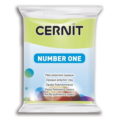 Cernit Polymer Clay 56g | Number One - 601 Lime Green -