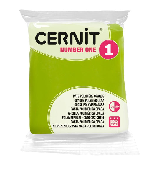 Cernit Polymer Clay 56g | Number One - 601 Lime Green -
