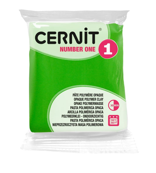 Cernit Polymer Clay 56g | Number One - 611 Light Green -