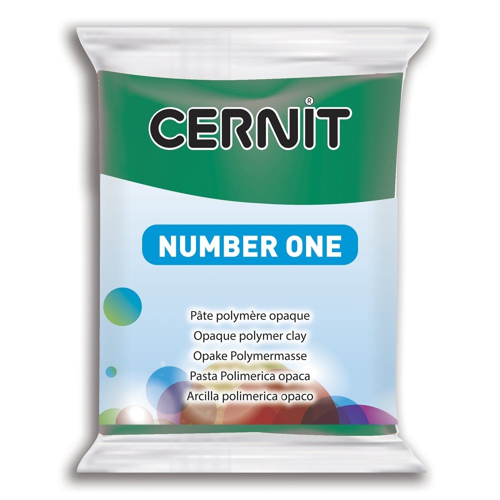 Cernit Polymer Clay 56g | Number One - 620 Emerald Green -