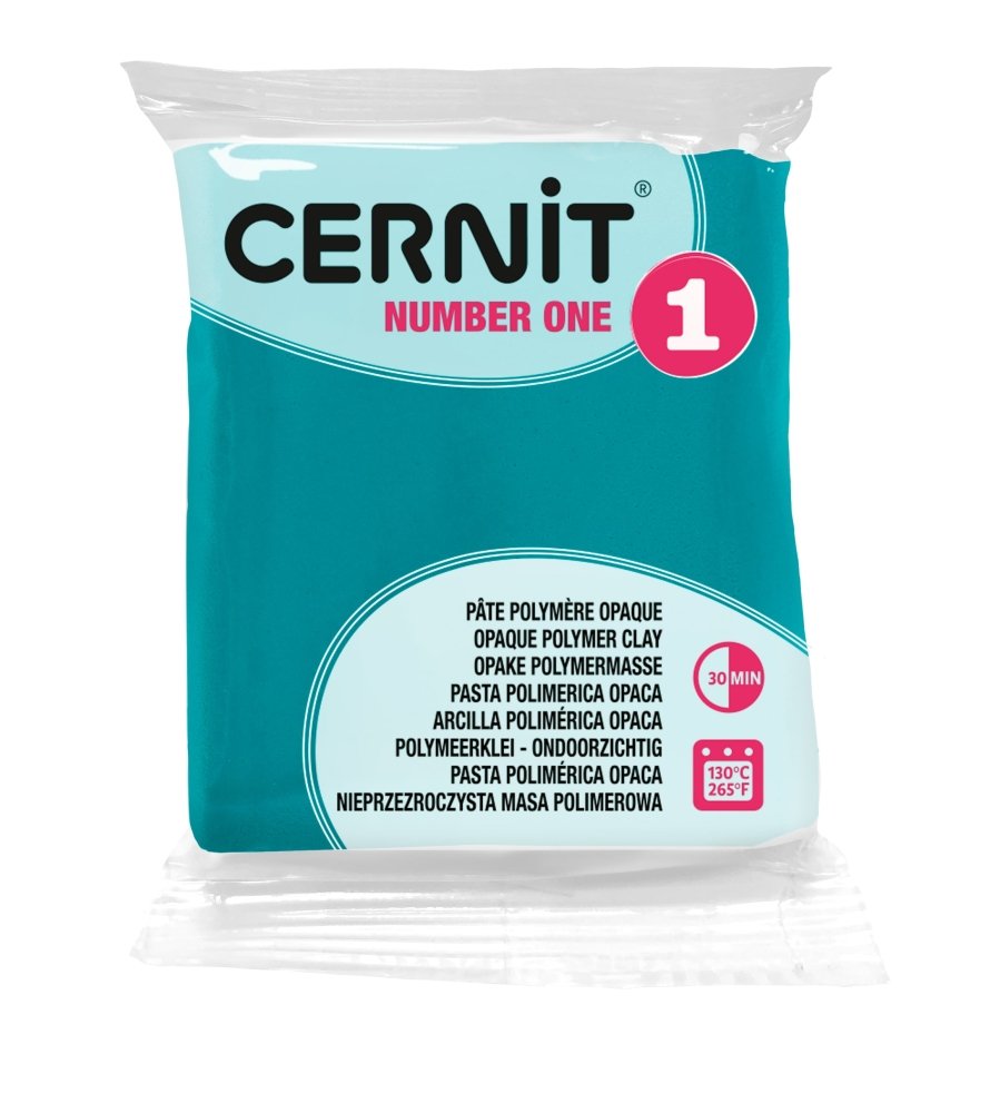 Cernit Polymer Clay 56g | Number One - 620 Emerald Green -