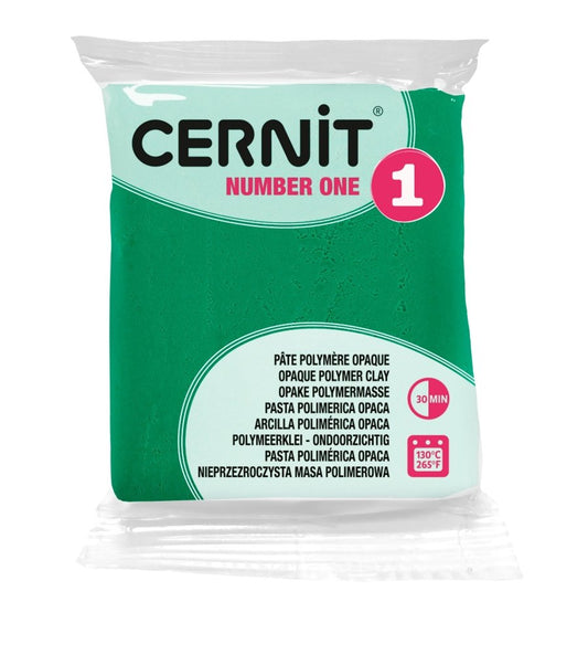 Cernit Polymer Clay 56g | Number One - 652 Lichen Green -