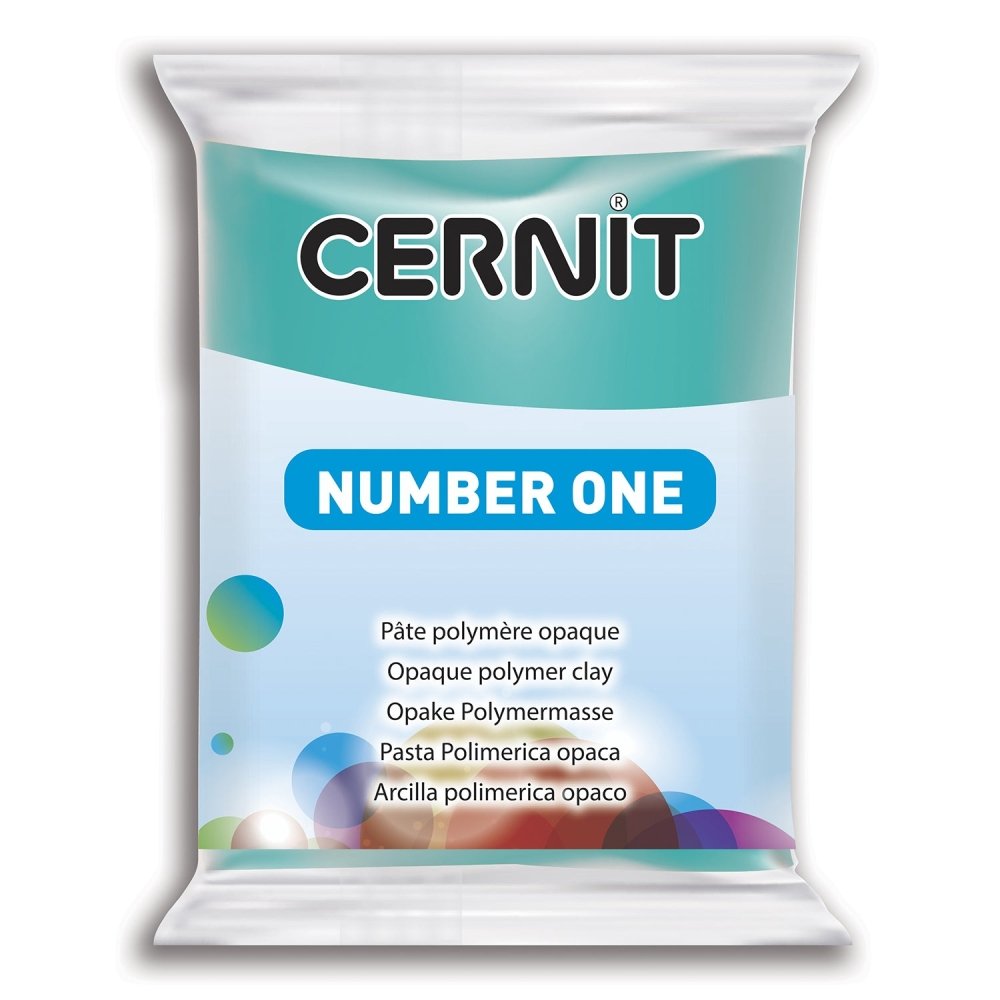 Cernit Polymer Clay 56g | Number One - 676 Turquoise Green -
