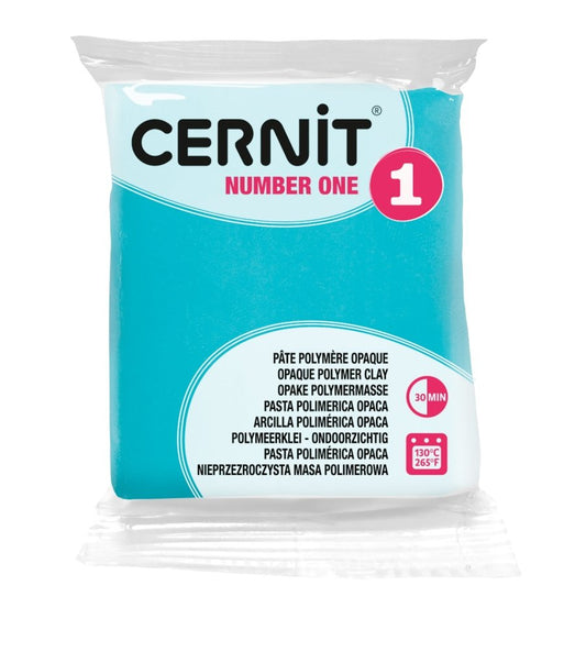 Cernit Polymer Clay 56g | Number One - 676 Turquoise Green -