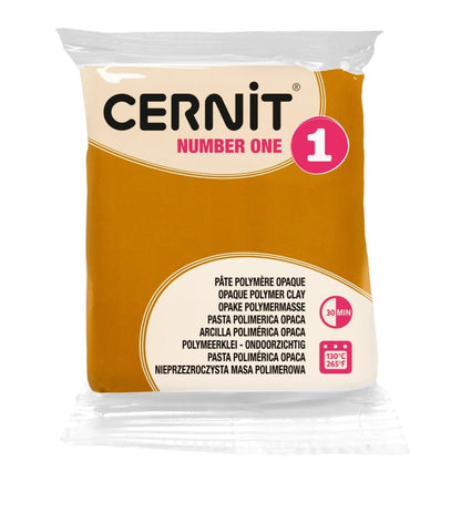 Cernit Polymer Clay 56g | Number One - 746 Yellow Ochre -