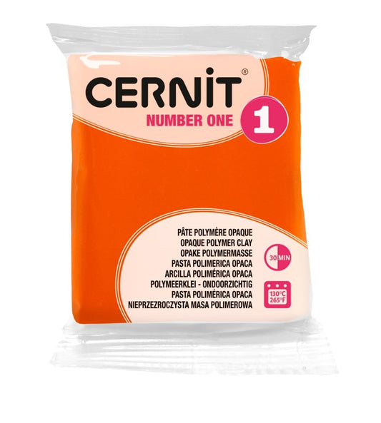 Cernit Polymer Clay 56g | Number One - 752 Orange -