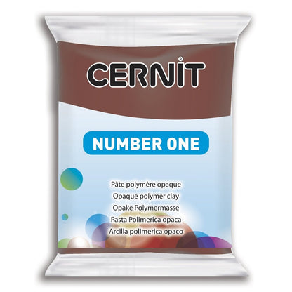 Cernit Polymer Clay 56g | Number One - 800 Brown -