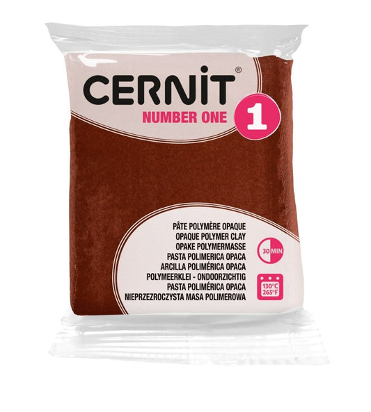 Cernit Polymer Clay 56g | Number One - 800 Brown -