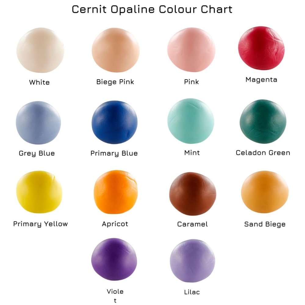 Cernit Polymer Clay 56g | Opaline - 717 Primary Yellow - 