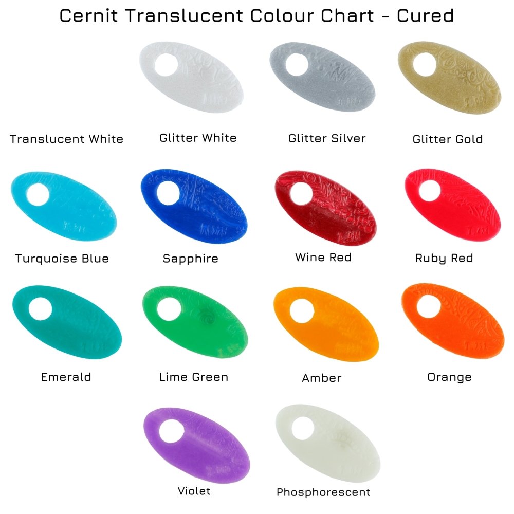 Cernit Polymer Clay 56g | Translucent - 275 Sapphire Blue -