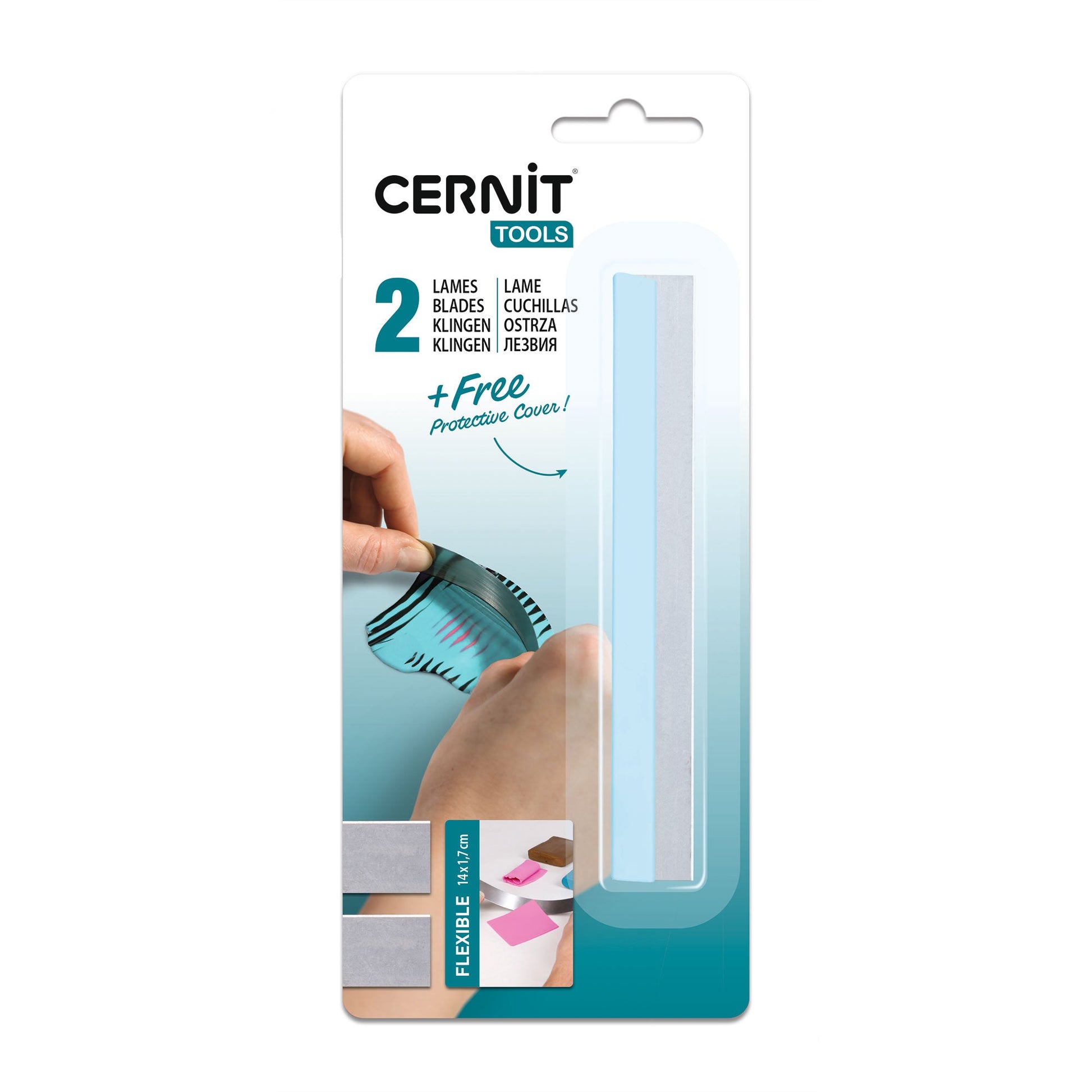 Cernit Slicer Blades | Flexible | Set of Two - for polymer clay