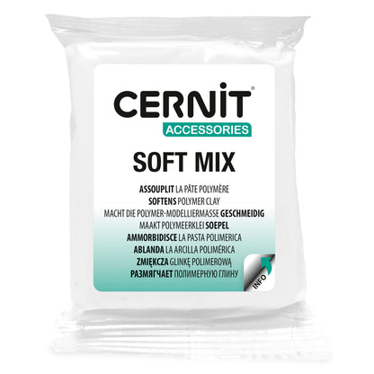 Cernit Soft Mix polymer clay in packaging on a white background