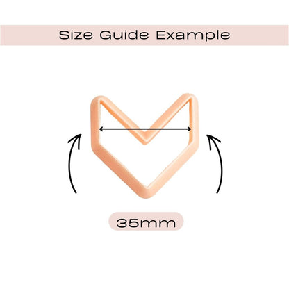 Chevron Clay Cutter | Arrow Shape - 
