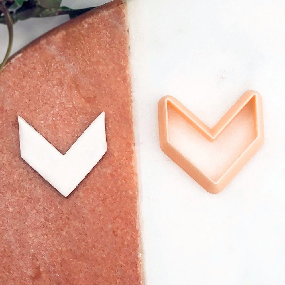 Chevron Clay Cutter | Arrow Shape -