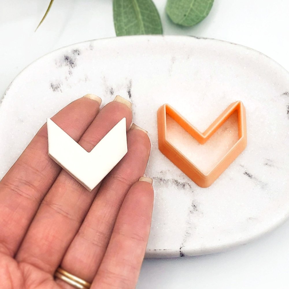 Chevron Clay Cutter | Arrow Shape -