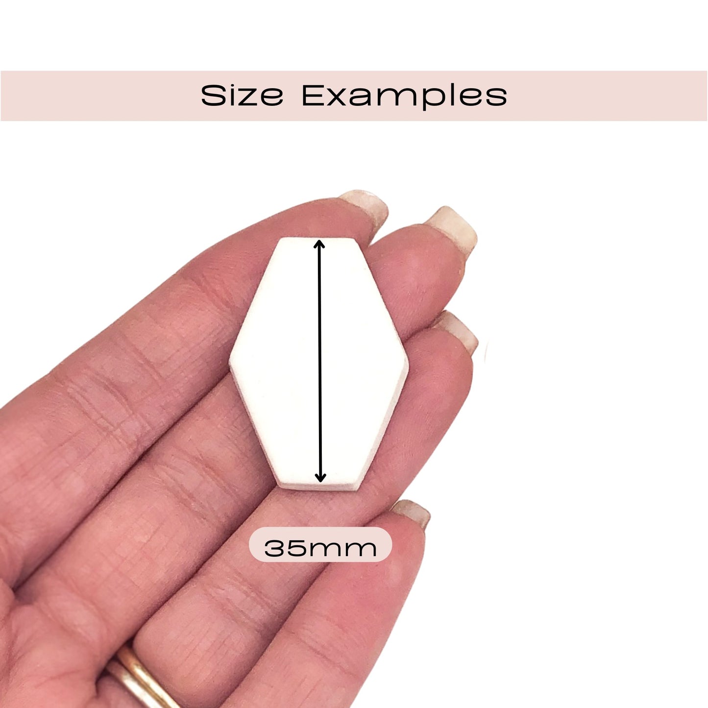 Faceted Gem Clay Cutter | 6 aFces / Sides Geometric Shape.