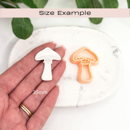 Toadstool Clay Cutter | Embossed Mushroom