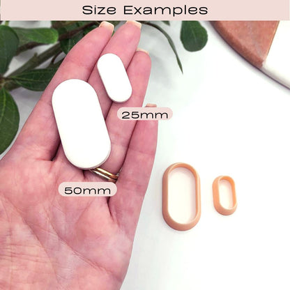Oval Pill Shape Polymer Clay Cutter