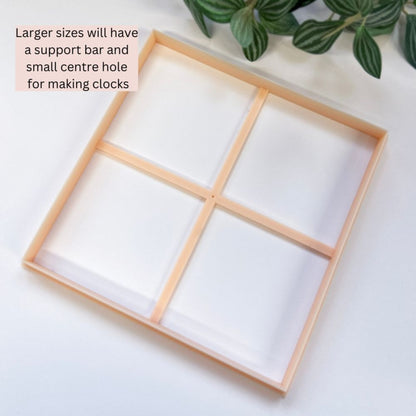 Square rounded clay cutter, for polymer clay and pottery trinket dishes, plates, clocks, coasters, cookies.