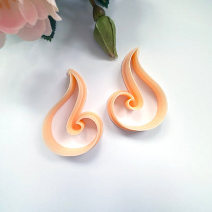 ClayBoutique Clay Cutter (38) | Curved Flame - 