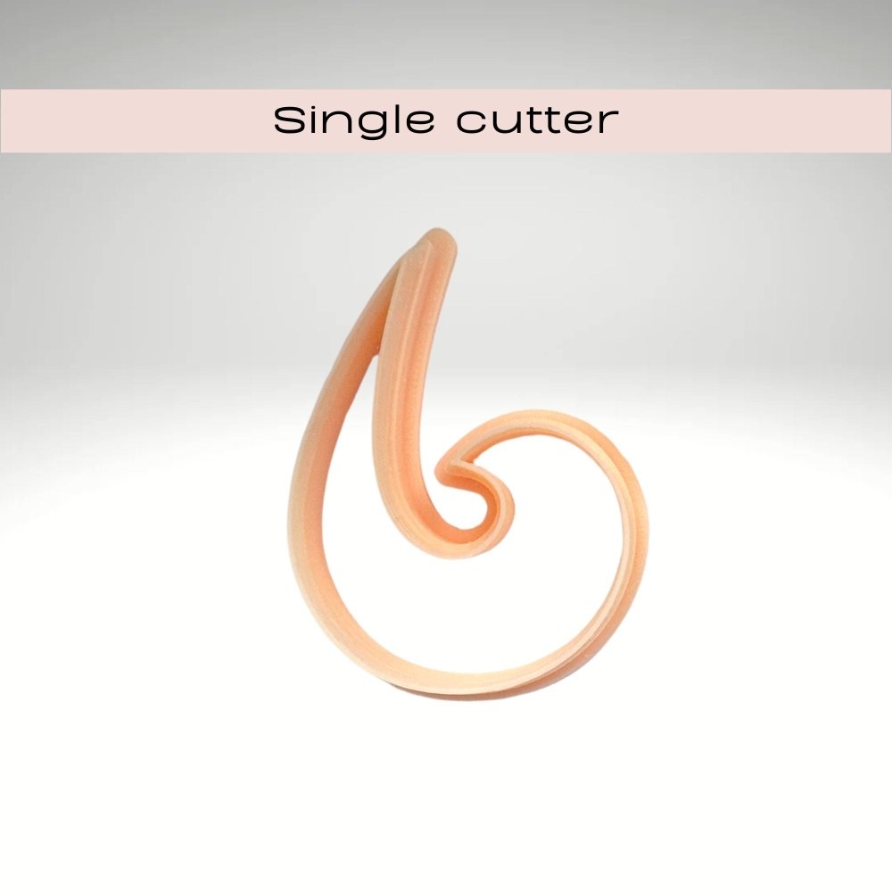 ClayBoutique Clay Cutter (39) | Spiral Flame - 