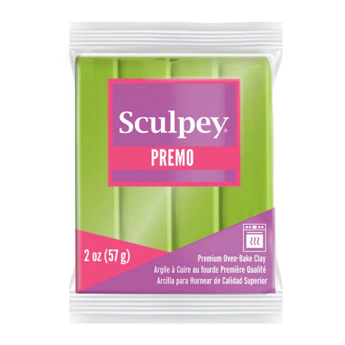 Sculpey Premo Polymer Clay | Bright Green Pearl - 57g