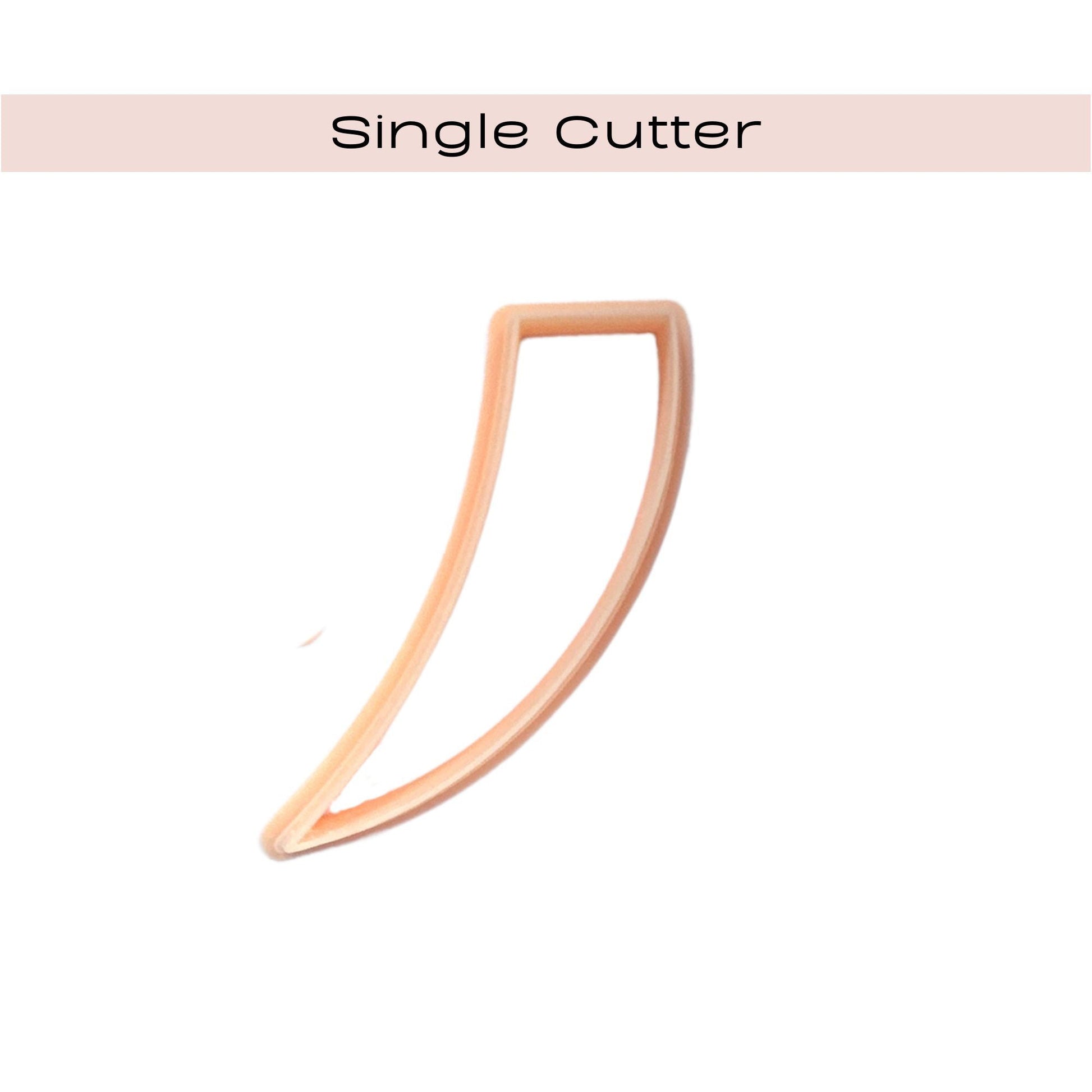 Clayboutique dagger shaped horn clay cutter for UK US jewellery makers
