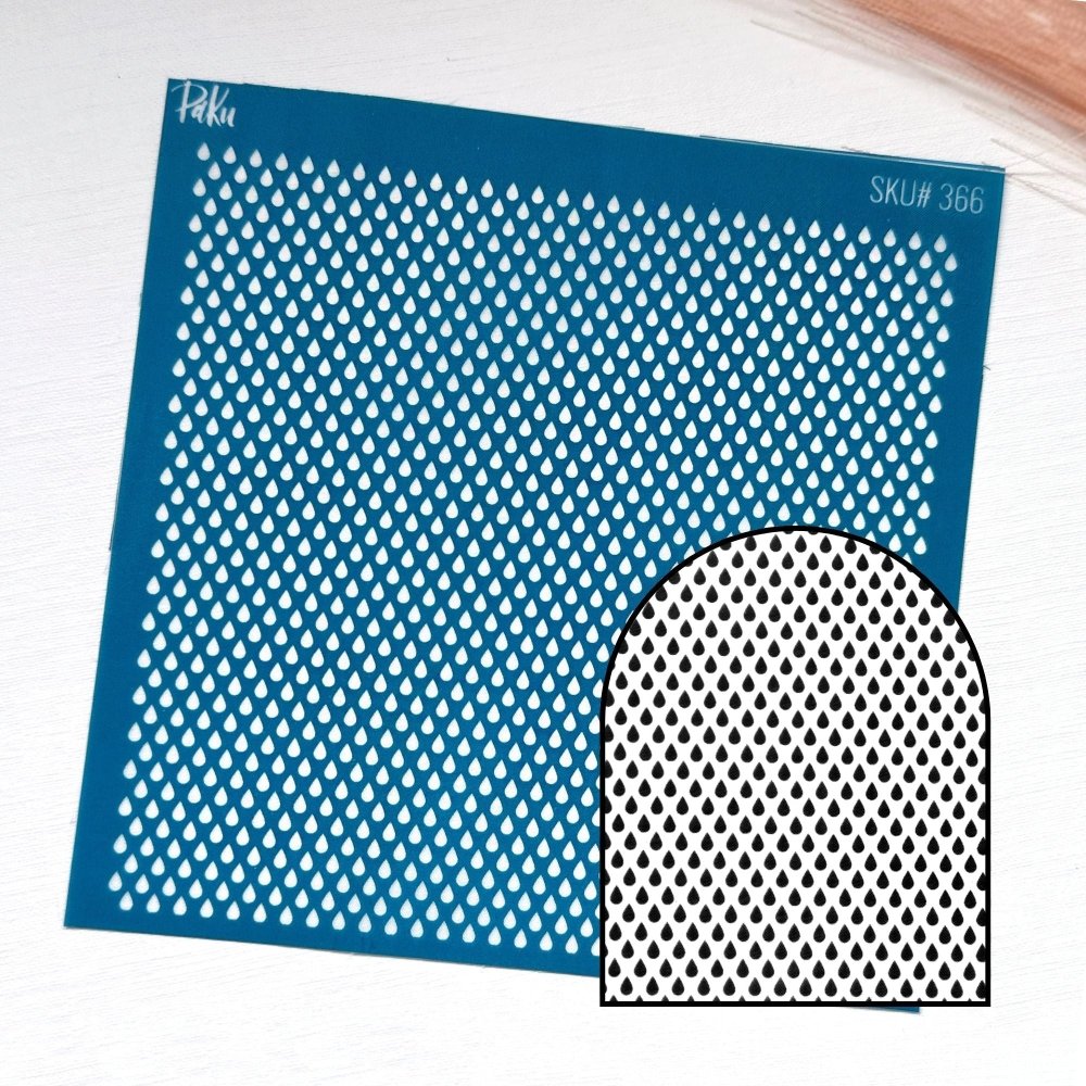 Drops Silkscreen Stencil - 