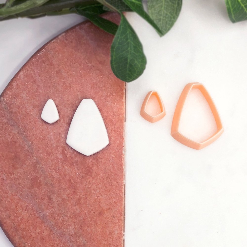 Elongated Tapered Trapeziod Clay Cutter - 