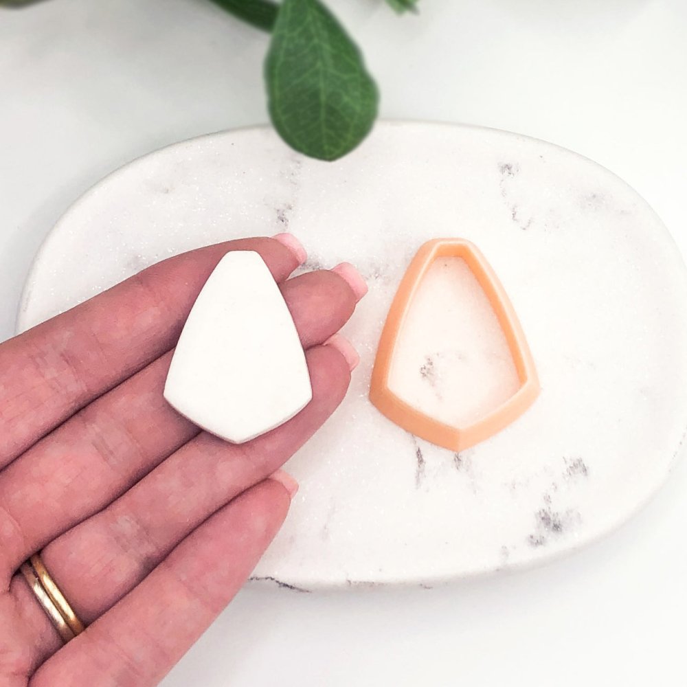 Elongated Tapered Trapeziod Clay Cutter - 