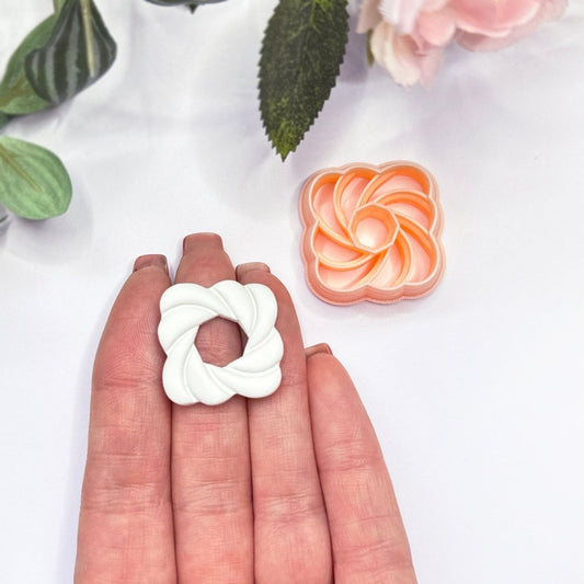 Entwined Clay Cutter | Twisted Square -