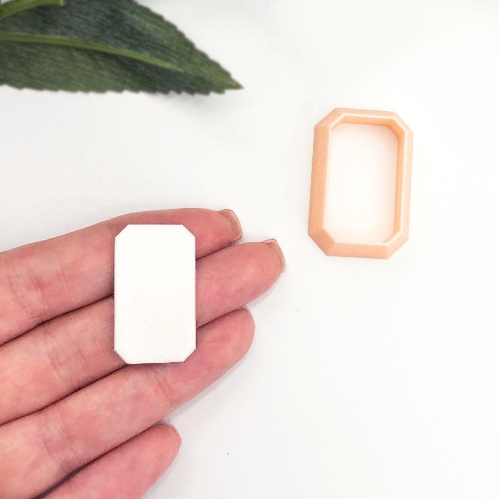 Faceted Rectangle Clay Cutter - 