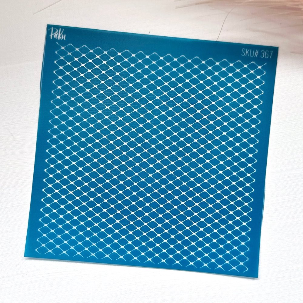 Fishnet Lace Silkscreen Stencil - 