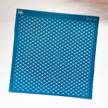 Fishnet Lace Silkscreen Stencil - 