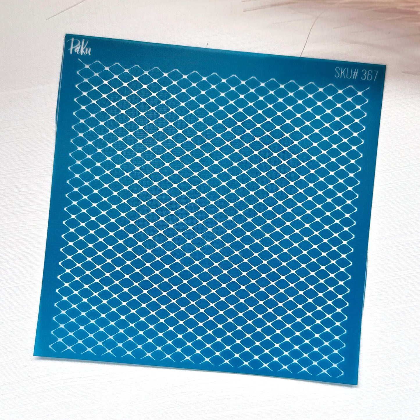 fishnet net silkscreen stencil for polymer clay