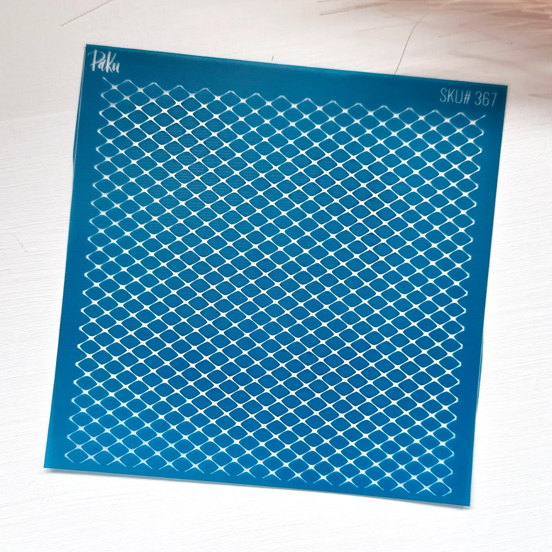 fishnet net silkscreen stencil for polymer clay
