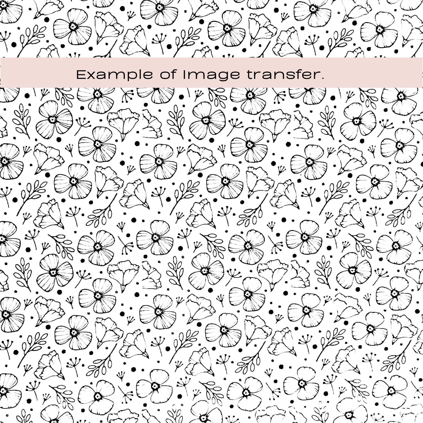 Floral Background Silkscreen Stencil | Flowers Pattern -