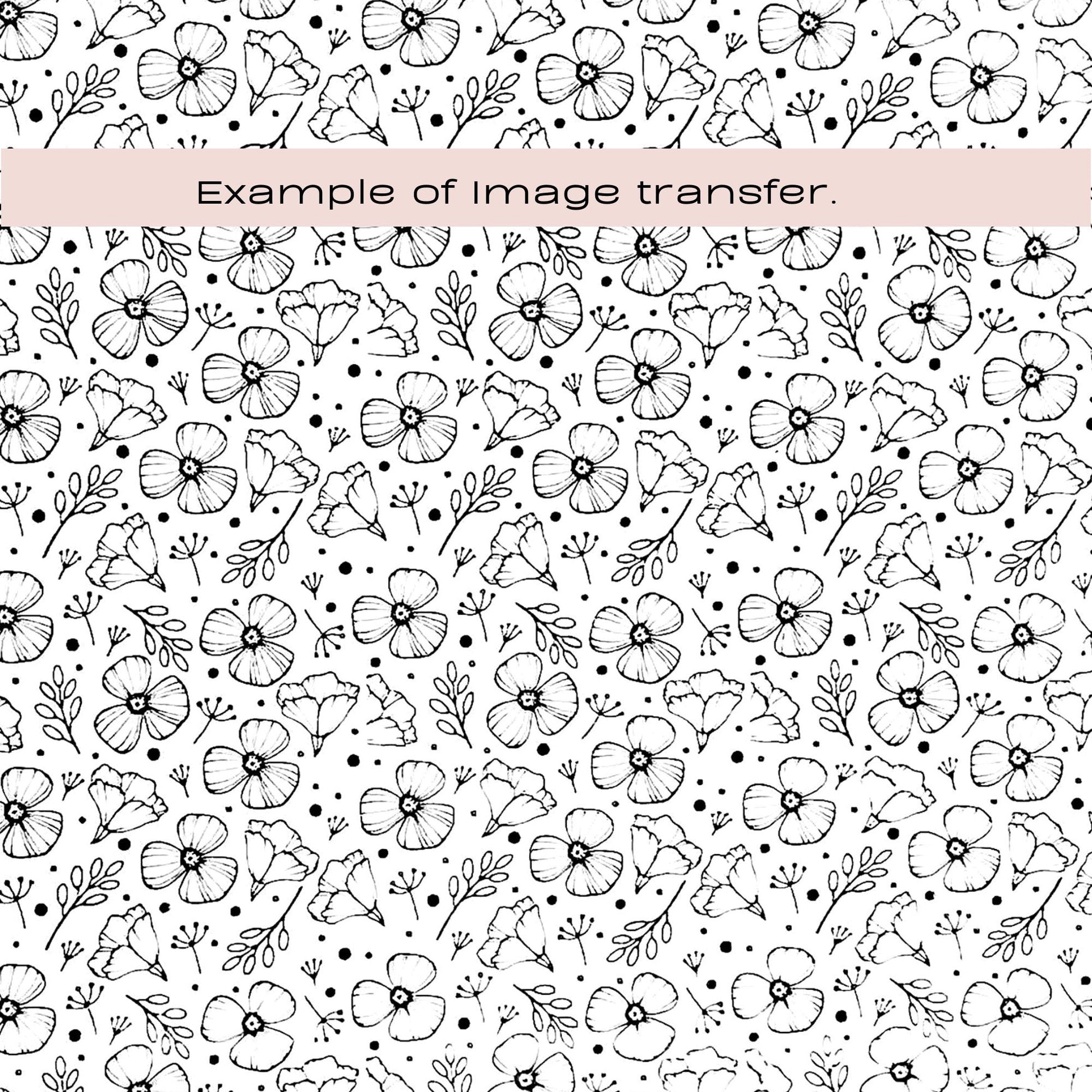 Floral Background Silkscreen Stencil | Flowers Pattern -